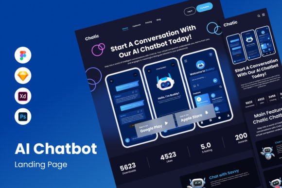 Chatic AI Chatbot Landing Page V2: A Deep Dive