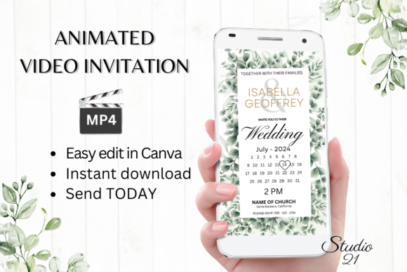 Classic Wedding Invitation W8400B: Timeless Elegance Meets Modern Convenience