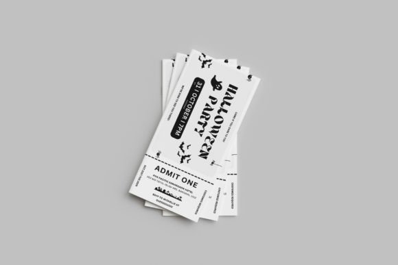 Editable Halloween-Ticket Template for Spooky Events