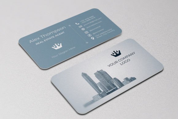 Elevate Your Brand with This Real Estate Business Card Design Templat