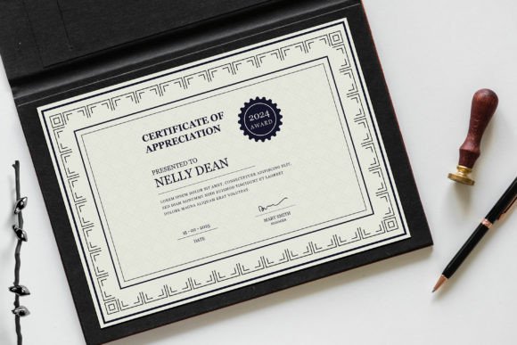 Elevate Your Recognition with a Simple, Modern Certificate Template