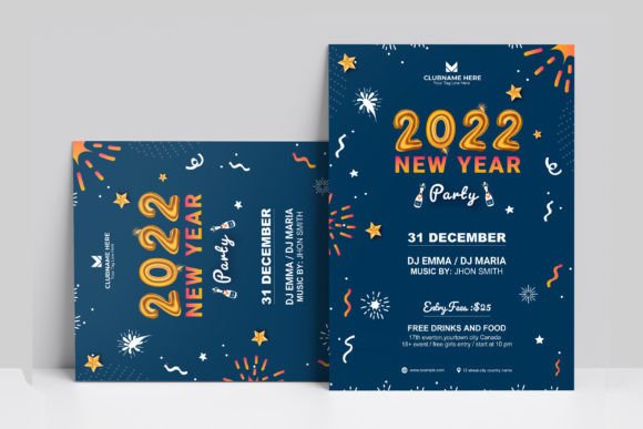 Make Your New Year Marketing Shine with This 2023 Flyer