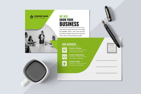 Modern Postcard Design: Editable Templates for Quick Marketing