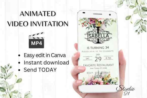 Monogram Letter I: Elevate Your Digital Invitations