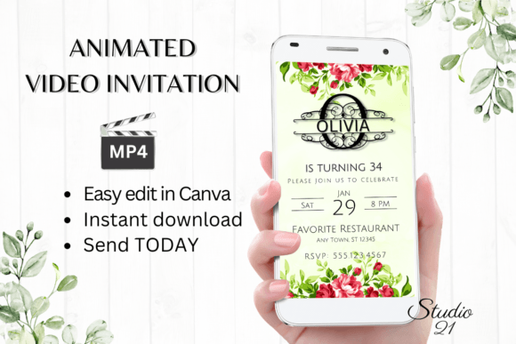 Monogram Letter O: Your Animated Digital Invitation Template