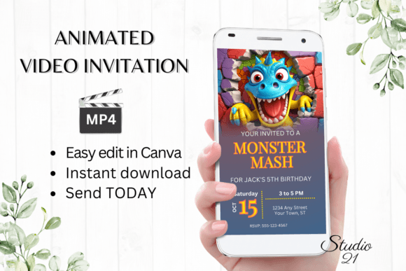 Monster Mash Birthday Invite: A Modern Typographic Guide