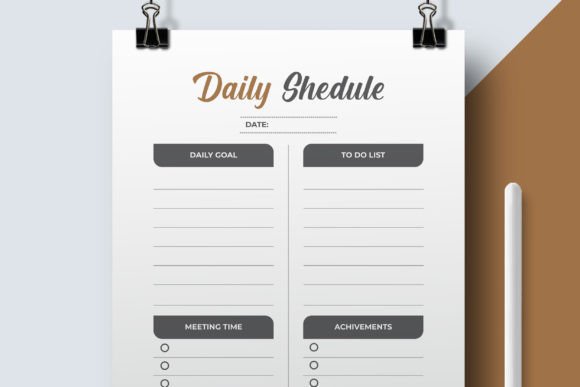 Organize Your Week: The Daily Planner Template Design