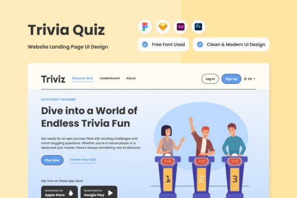 Triviz Trivia Quiz Landing Page V2: A Modern Engagement Tool