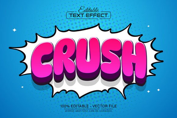 Unleash Your Inner Comic Book Artist with Crush Pop Art Text
