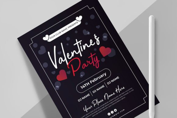 Valentine Party Flyer Template Design: Your Event Promotion Solution